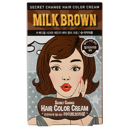 Крем-краска для волос MEDIHEAL SECRET HAIR тон Milk brown