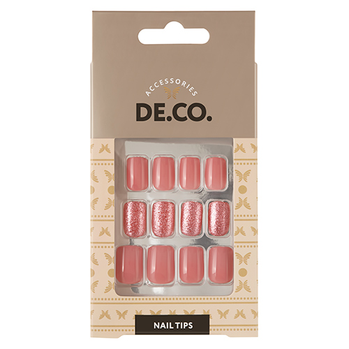 Набор накладных ногтей DE.CO. OMBRE nude pink 24 шт + клеевы