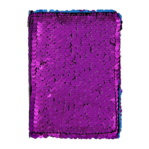Обложка для паспорта LADY PINK в пайетках фиолетовая