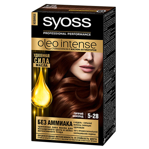 Краска для волос SYOSS OLEO тон 5-28 Горячий Шоколад