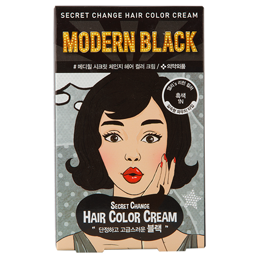 Крем-краска для волос MEDIHEAL SECRET HAIR тон Modern black