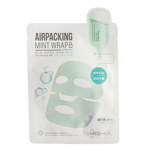 Маска для лица MEDIHEAL AIRPACKING mint wrap успокаивающая ф