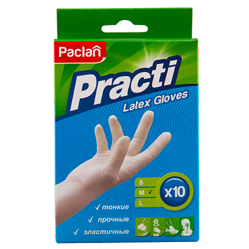 Перчатки хозяйственные PACLAN Practi латексные размер M 10 ш