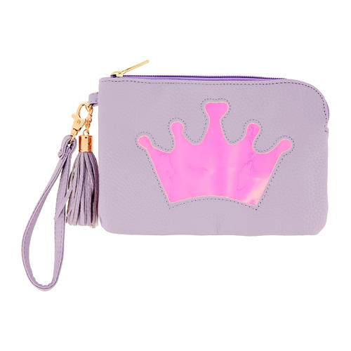 Косметичка-сумочка LADY PINK RAINBOW Crown с голографией