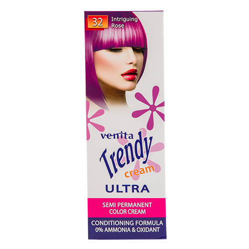 Крем-краска для волос VENITA ULTRA тон 32 Интригующий розовы