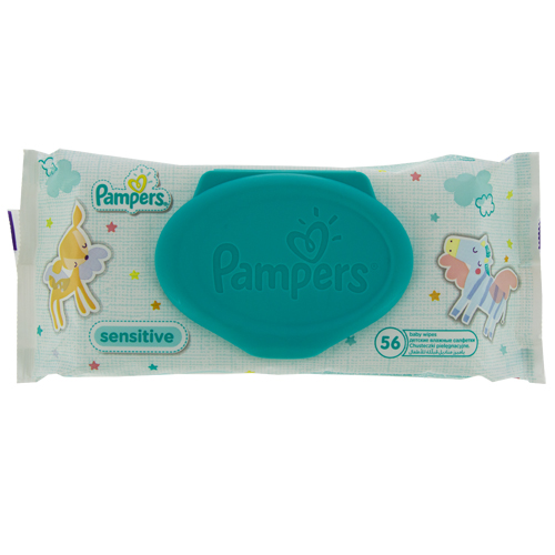 Салфетки детские PAMPERS SENSITIVE 56 шт