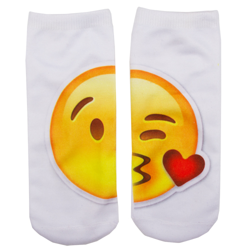 Носки женские SOCKS Big emoji Kiss р-р единый