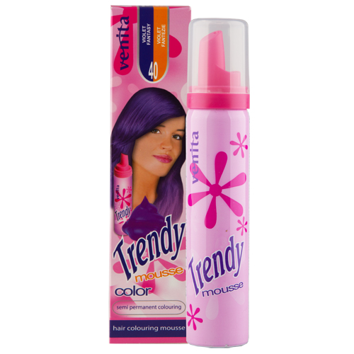 Мусс для волос красящий VENITA TRENDY COLOR тон 40 фиолетова