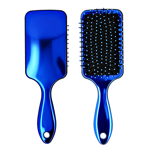 Расческа для волос LADY PINK METAL массажная квадратная синя