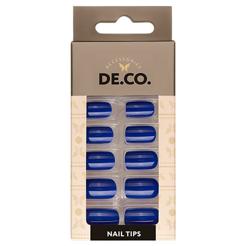 Набор накладных ногтей DE.CO. ESSENTIAL blue sapphire 24 шт 