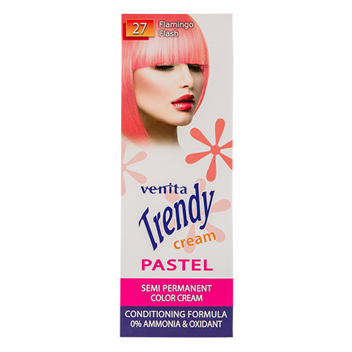 Крем-краска для волос VENITA PASTEL тон 27 Розовый фламинго 