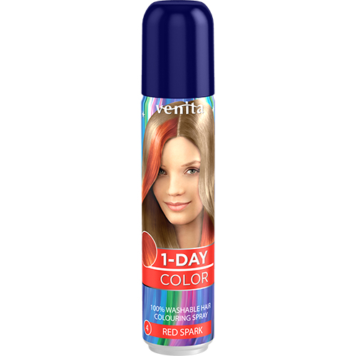 Спрей для волос оттеночный VENITA 1-DAY COLOR тон Red Spark 
