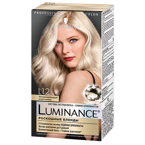 Краска для волос LUMINANCE тон L12 Ультра платиновый осветли