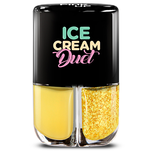 Набор лаков для ногтей PINK UP ICE CREAM DUET тон 06 2x4 мл