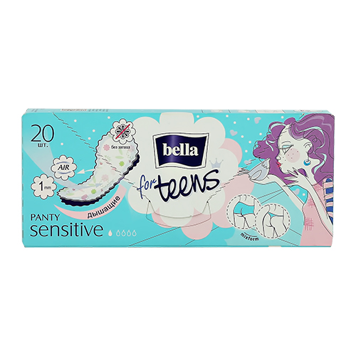 Прокладки ежедневные BELLA PANTY for teens Sensitive 20 шт