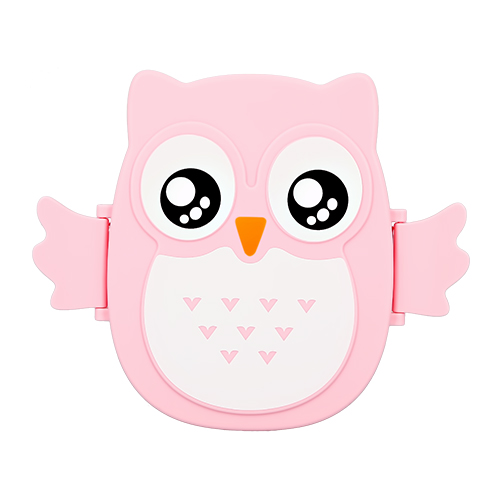 Ланч-бокс FUN OWL pink 16 см