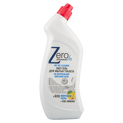 Эко-гель для мытья туалета ZERO BIO с морской солью и соком 