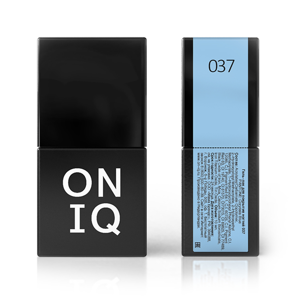 ONIQ Гель-лак для покрытия ногтей, Pantone: Corydalis Blue, 