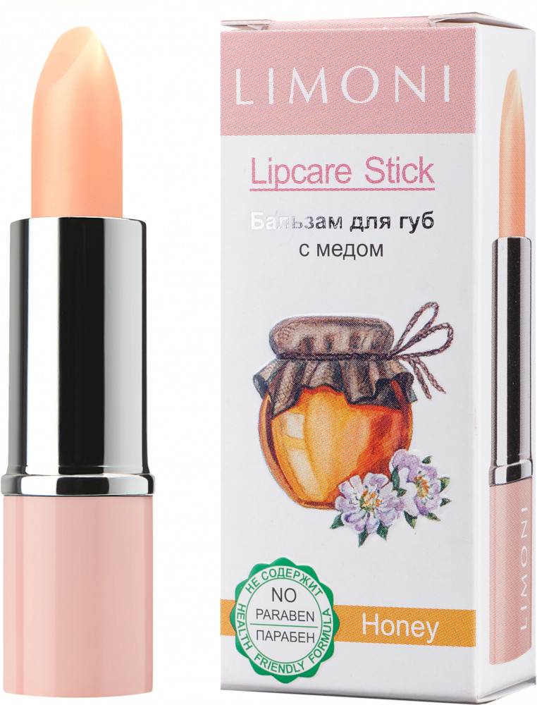 LIMONI Бальзам для губ Мед / Lipcare Stick 03