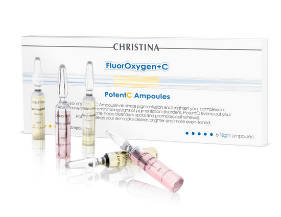 CHRISTINA Ампулы с сывороткой для осветления кожи / FluorOxy
