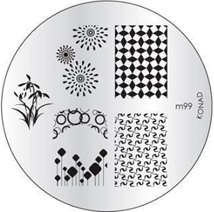 KONAD Форма печатная, диск с рисунками / image plate M99 10 
