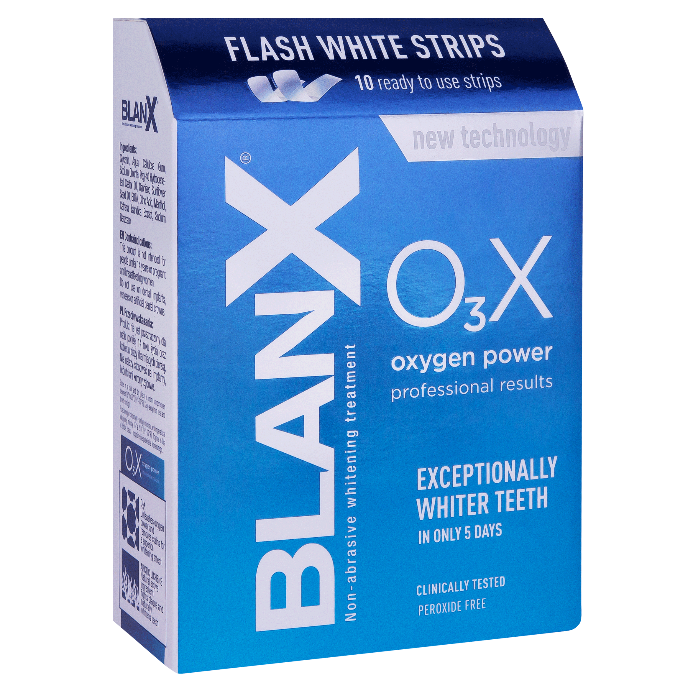 BLANX Полоски O3X Сила кислорода / BlanX O3X Flash White Str