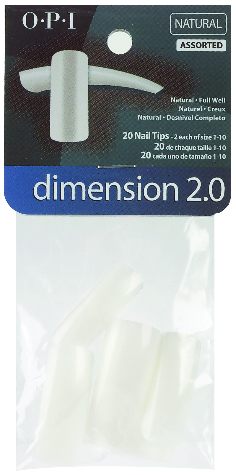 OPI Типсы Дименшн / Dimension Nail Tips 2.0 20 шт