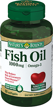 NATURE’S BOUNTY Рыбий жир Омега-3, капсулы 1000 мг № 50
