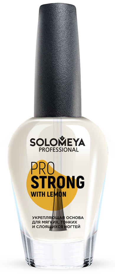 SOLOMEYA Основа укрепляющая с лимоном для мягких, тонких и с