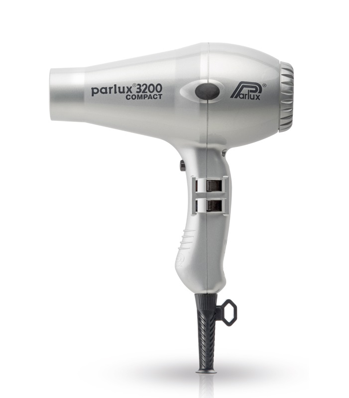 PARLUX Фен Parlux 3200 COMPACT серебристый, 2 насадки 1900 В