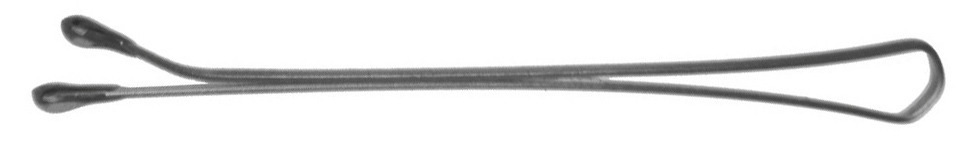 DEWAL PROFESSIONAL Невидимки серебристые, прямые 60 мм, 200 
