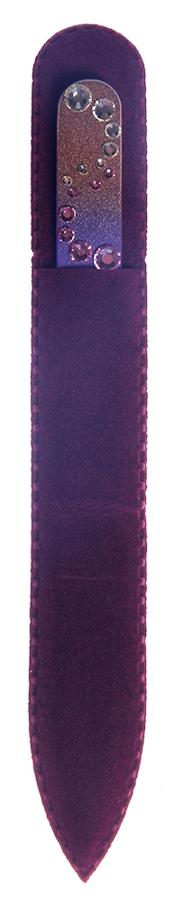 BHM PROFESSIONAL Пилочка стеклянная цветная, волны 2 135 мм