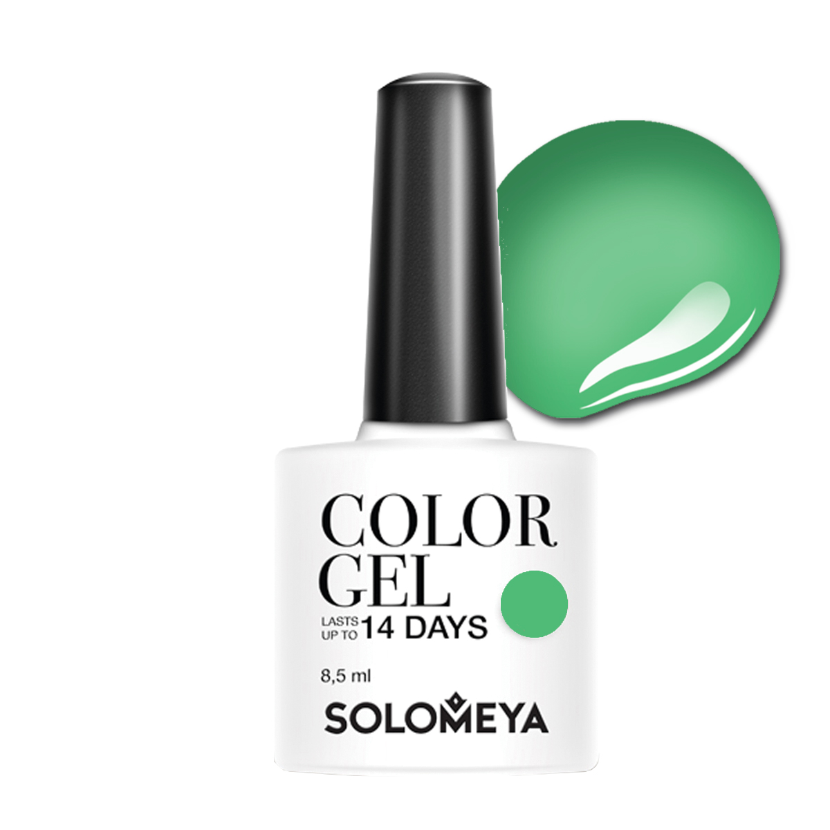 SOLOMEYA Гель-лак для ногтей SCG040 Природная зелень / Color