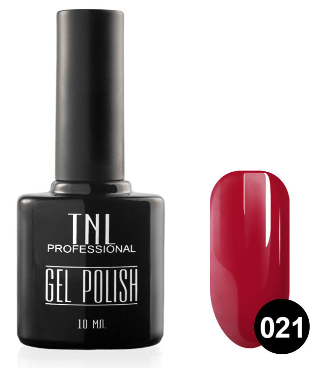 TNL PROFESSIONAL 021 гель-лак для ногтей, рубиново-красный 1