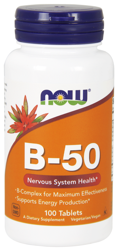 NOW FOODS B-50 Комплекс, таблетки 950 мг № 100