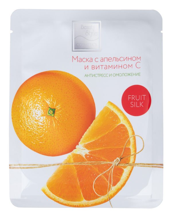 BEAUTY STYLE Маска тканевая с апельсином и витамином С Антис