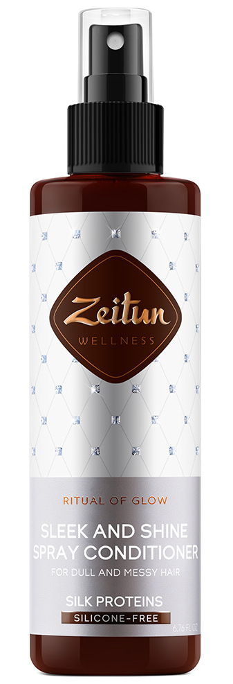 ZEITUN Спрей-кондиционер с протеинами шелка для гладкости и 