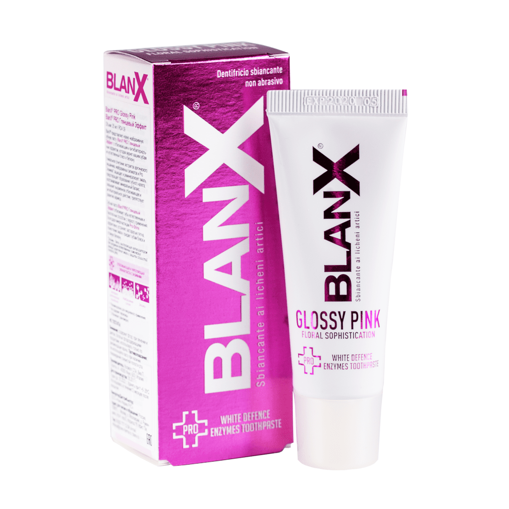 BLANX Паста зубная Глянцевый эффект / BlanX Pro Glossy Pink 