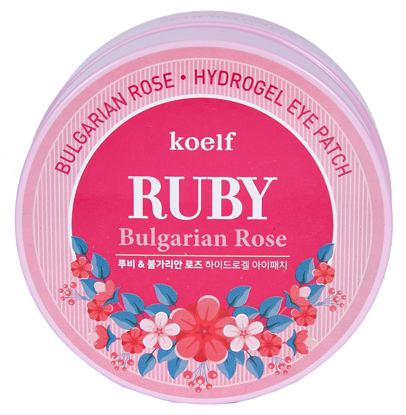 KOELF Патчи гидрогелевые с рубиновой пудрой и болгарской роз
