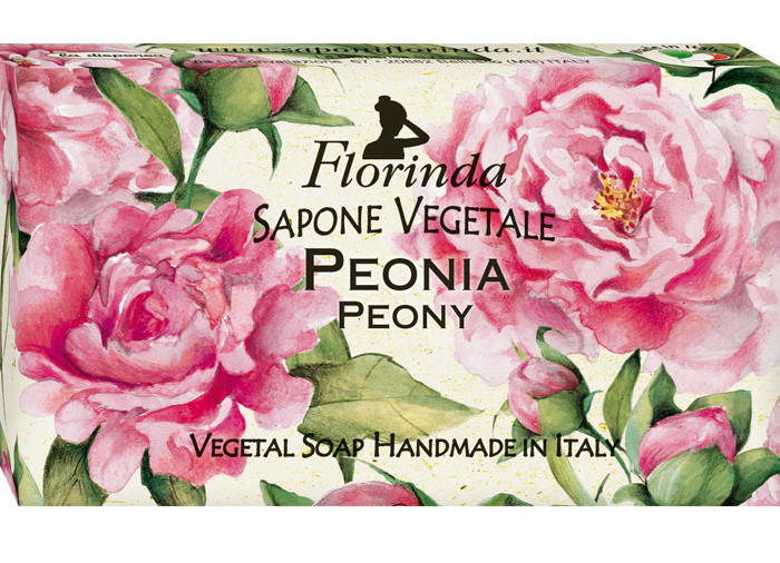 FLORINDA Мыло растительное, пион / Peonia 200 г