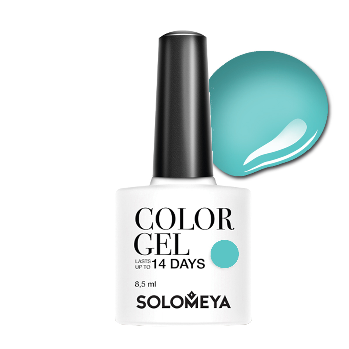 SOLOMEYA Гель-лак для ногтей SCG080 Свежая мята / Color Gel 