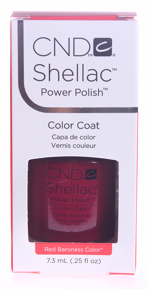 CND 009 покрытие гелевое / Red Baroness SHELLAC 7,3 мл