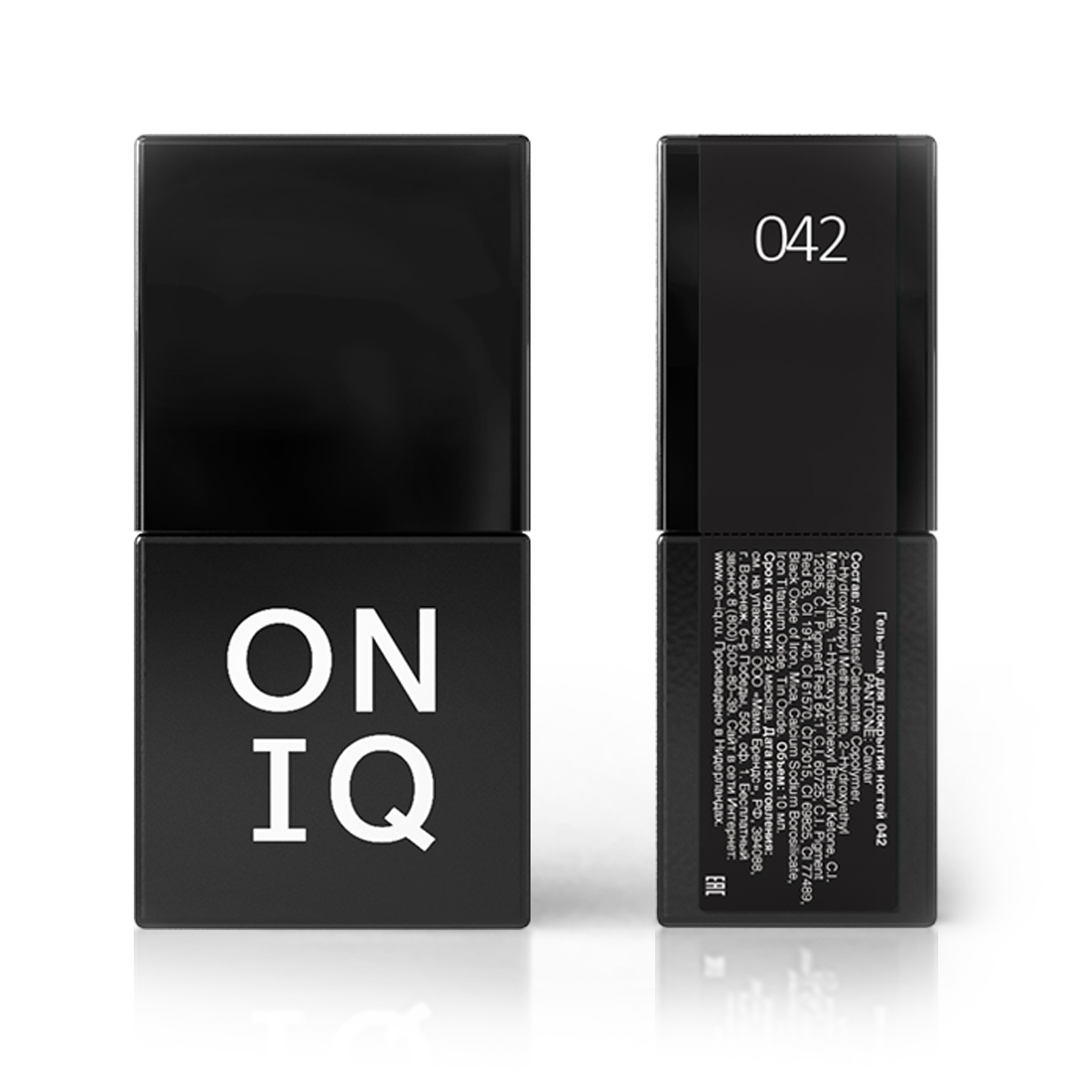 ONIQ Гель-лак для покрытия ногтей, Pantone: Caviar, 10 мл