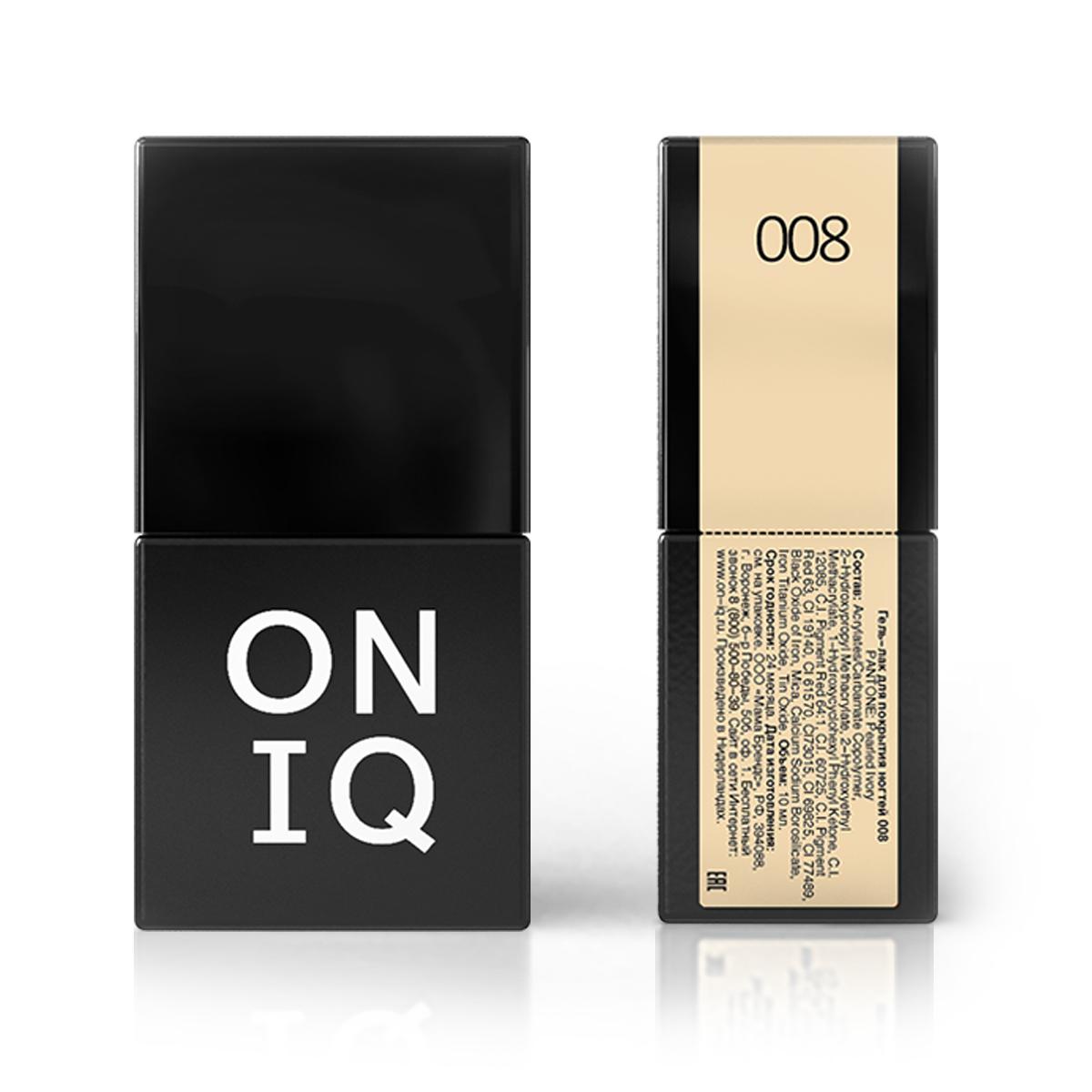 ONIQ Гель-лак для покрытия ногтей, Pantone: Pearled Ivory, 1