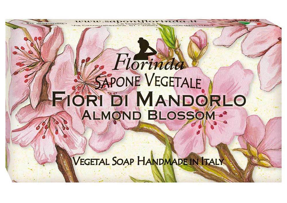 FLORINDA Мыло растительное, цветок миндаля / Fiori Di Mandor