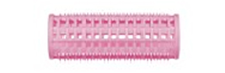 DEWAL BEAUTY Бигуди пластик розовые, d 28x76 мм 10 шт (в ком