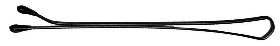 DEWAL PROFESSIONAL Невидимки черные, прямые 50 мм, 200 г (в 