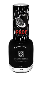 BRIGITTE BOTTIER 801 лак для ногтей, черный / PROF FORMULA 1