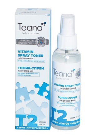 TEANA Тоник-спрей энергетический матирующий с лактоферрином 