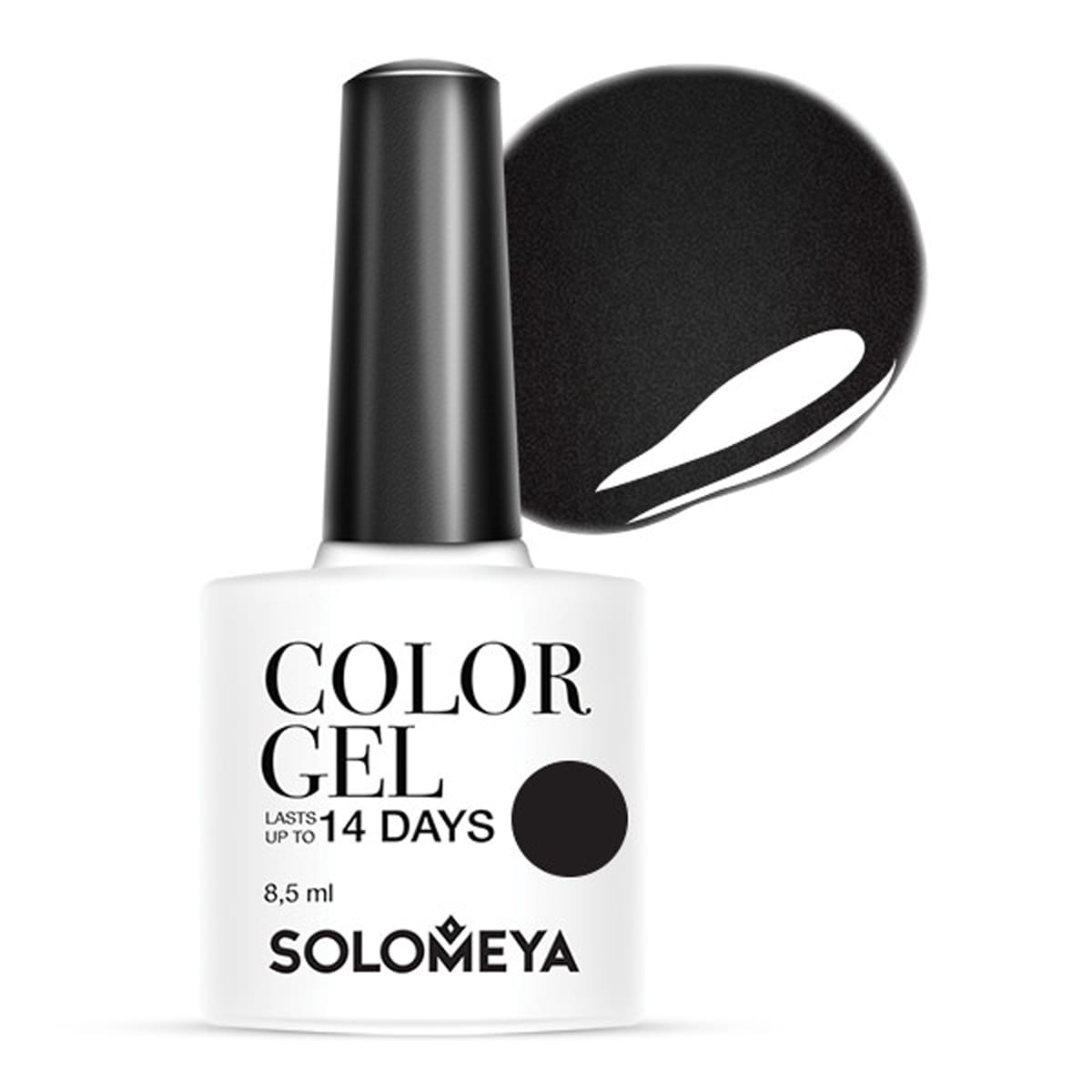 SOLOMEYA Гель-лак для ногтей SCG003 Идеально черный / Color 